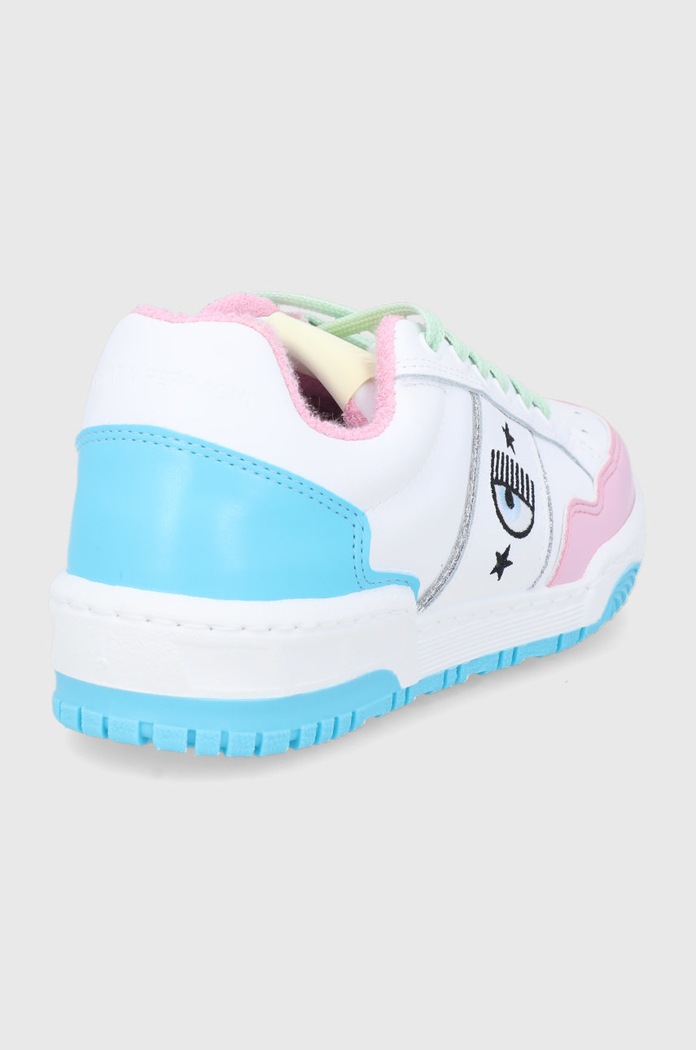 Încălțăminte Chiara Ferragni - Ghete de piele Carry Over CF2800.017.S22 alb