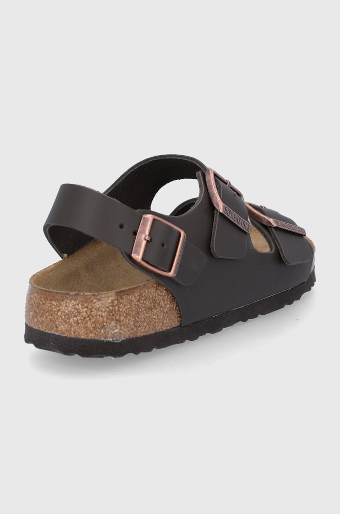 Παπούτσια Δερμάτινα σανδάλια Birkenstock Milano 34103 καφέ