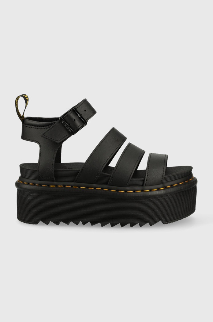 Kožené sandály Dr. Martens Blaire Quad přírodní kůže černá DM27296001