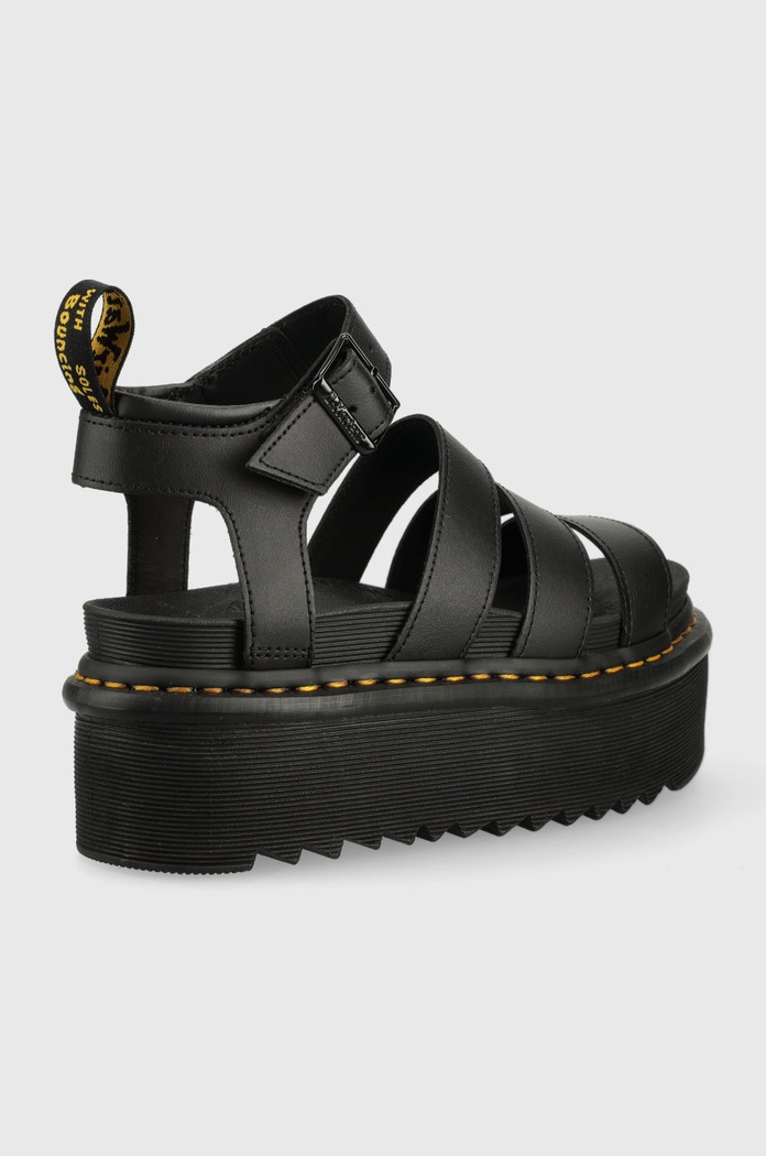 Kožené sandály Dr. Martens Blaire Quad DM27296001 černá SS22