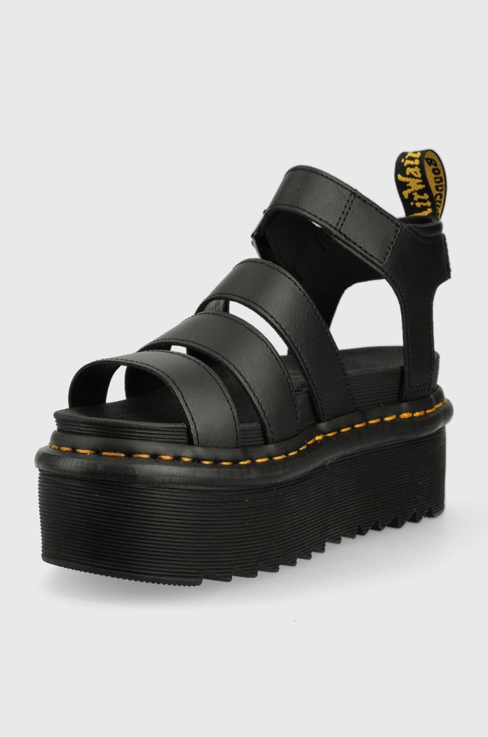 Boty Kožené sandály Dr. Martens Blaire Quad DM27296001 černá