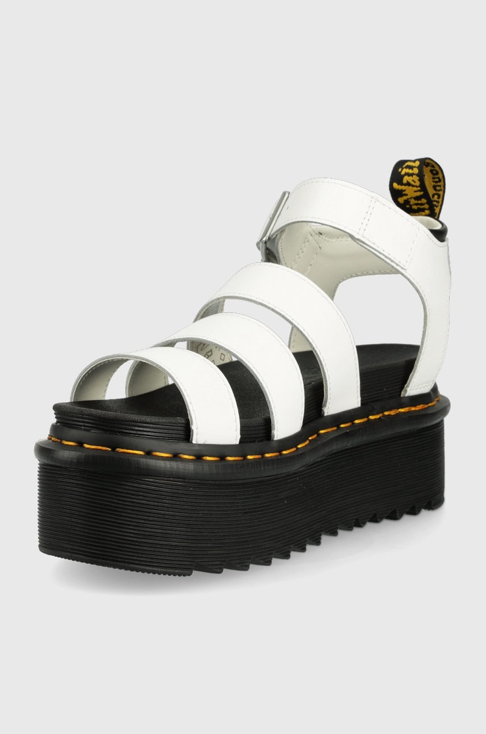 Obuwie Dr. Martens sandały skórzane Blaire Quad DM27296100 biały