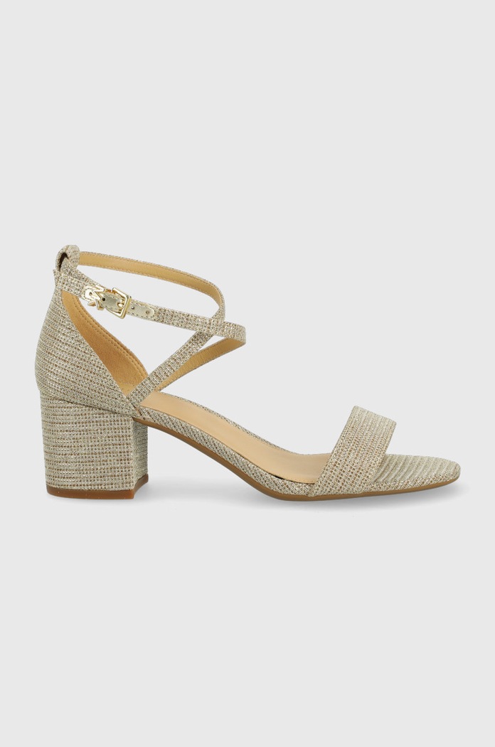 Sandale MICHAEL Michael Kors Serena Flex Sandal široka potpetica zlatna 40S2SEMA1D.740