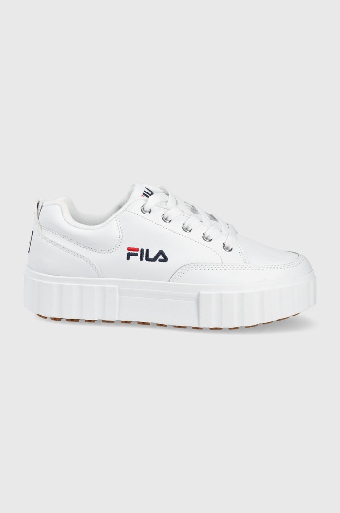 Sneakers boty Fila Sandblast imitace kůže bílá FFW0060