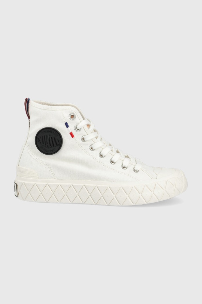 Kecky Palladium Palla Ace Cvs Mid plochá bílá 77015.116.M