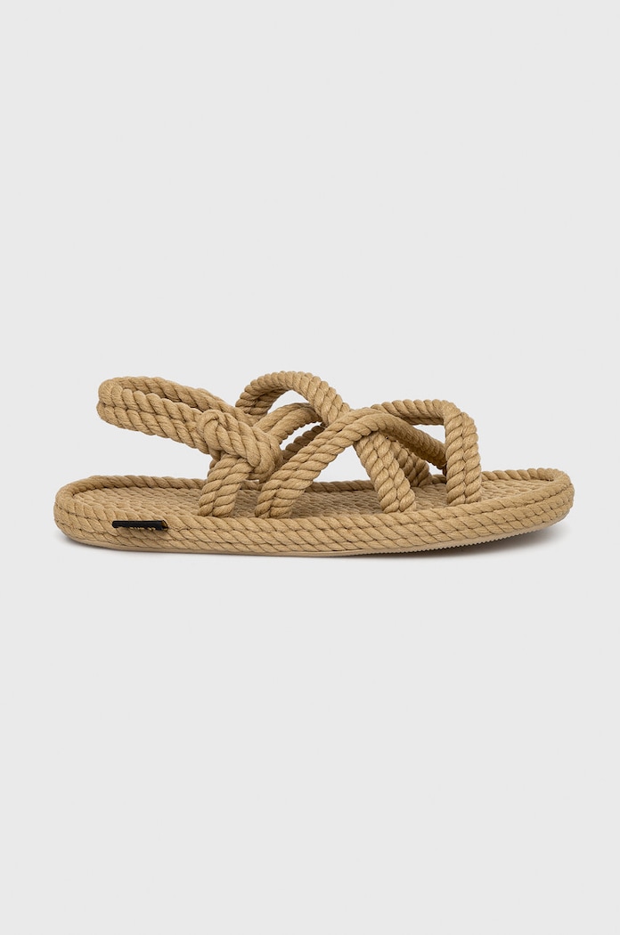 Bohonomad sandale Bodrum textil bej BOD.0012.WRS