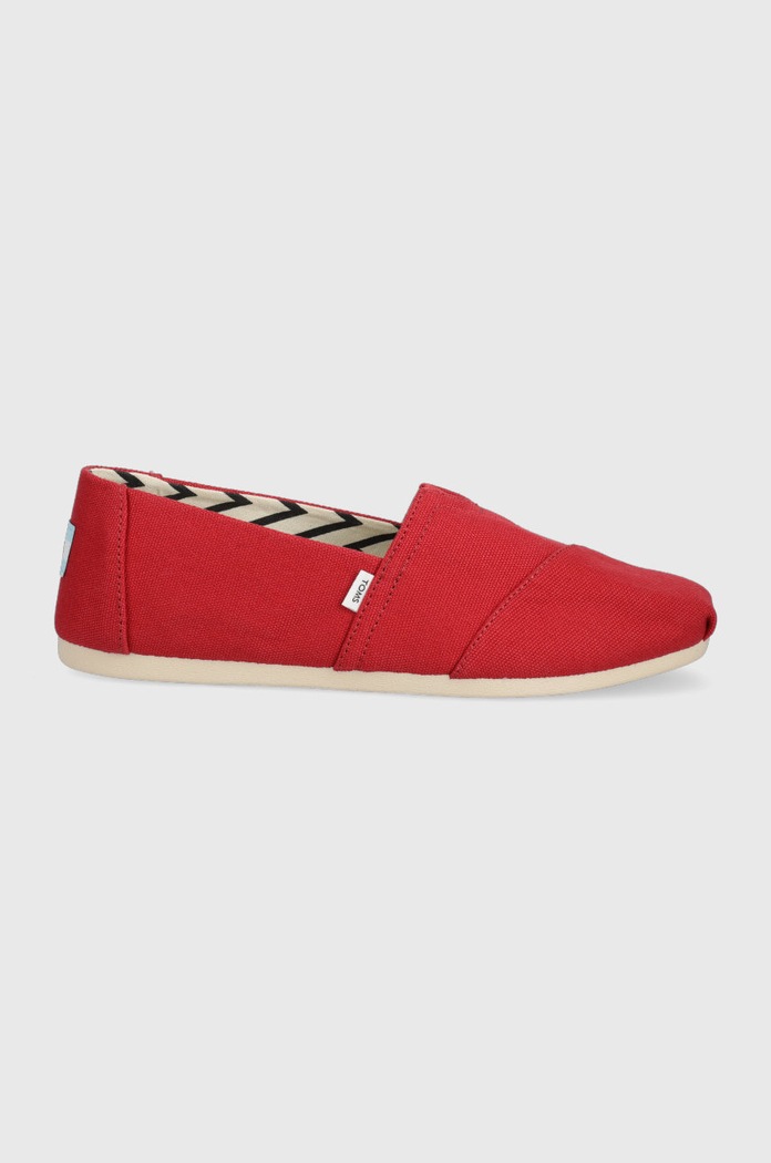 Espadrilky Toms Alpargata textilný červená 10017743