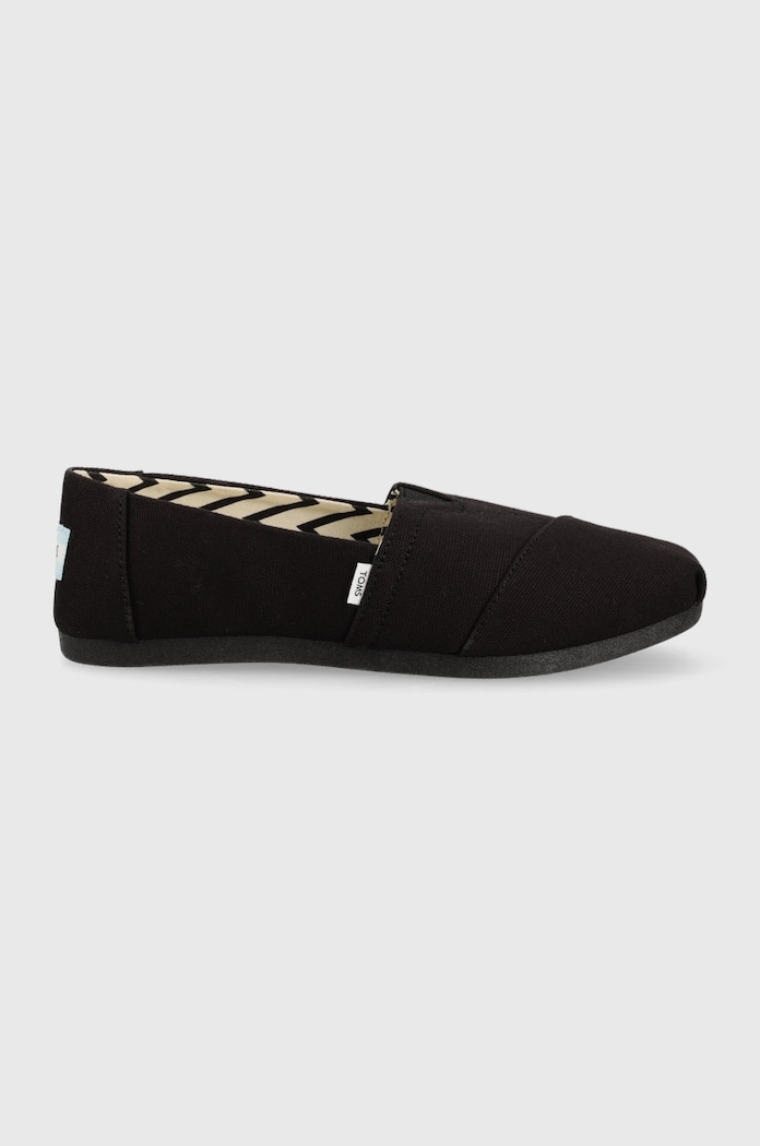Espadrilky Toms Alpargata textilný čierna 10017716