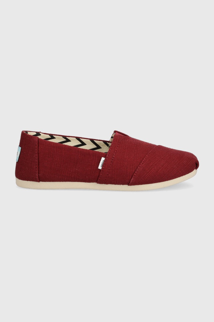 Toms espadryle Alpargata tekstylny bordowy 10017717