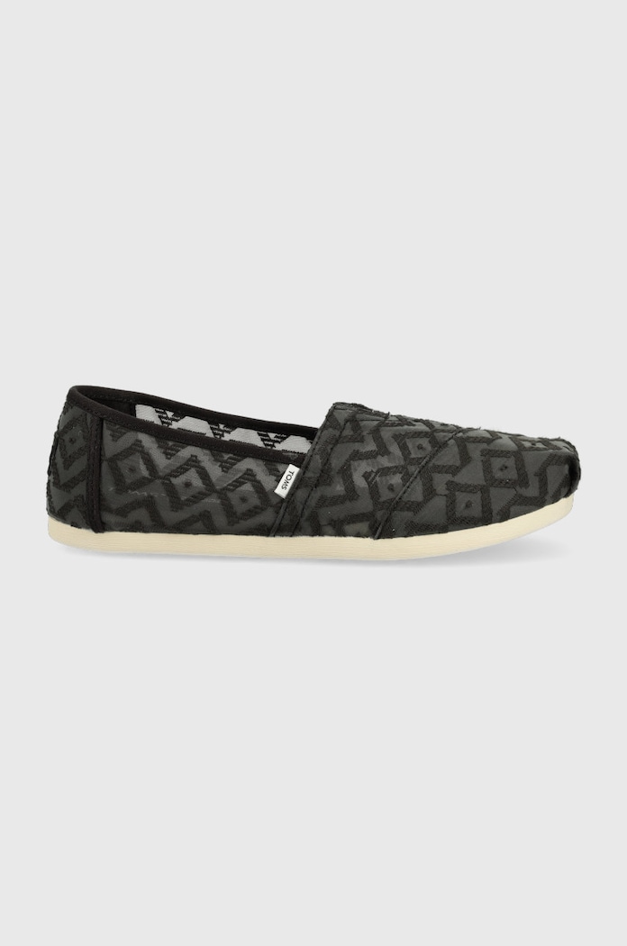 Toms espadrile Alpargata textil negru 10017805