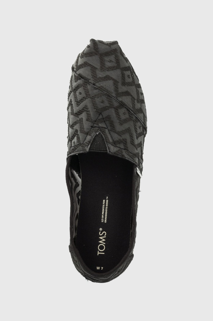 Toms espadrile Alpargata negru 10017805