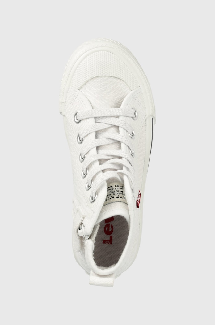 Levi's trampki dziecięce biały VORI0023T.MAUI.HI.MINI
