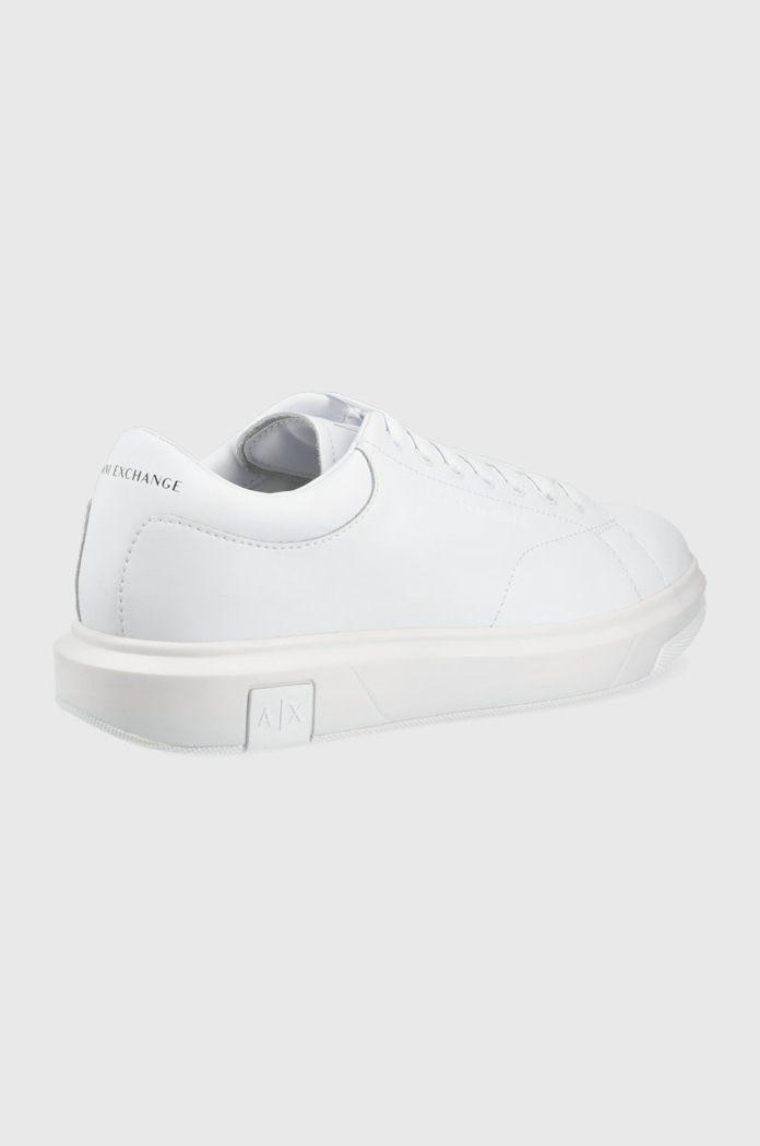 Kožená obuv Armani Exchange XUX123.XV534.00152 biela SS22
