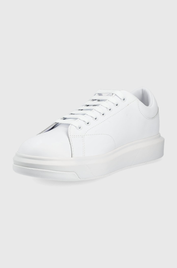 Obuv Kožená obuv Armani Exchange XUX123.XV534.00152 biela
