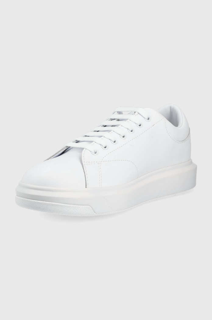 Obuv Kožená obuv Armani Exchange XUX123.XV534.00152 biela
