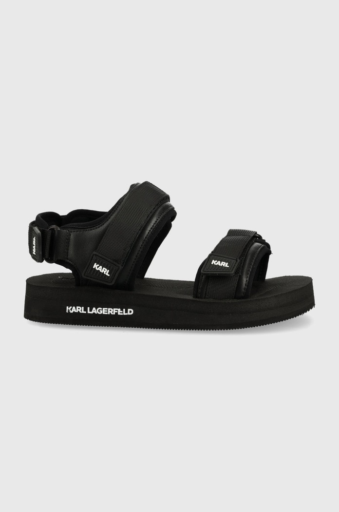 Karl Lagerfeld sandale Atlantik textil negru KL70510.40X