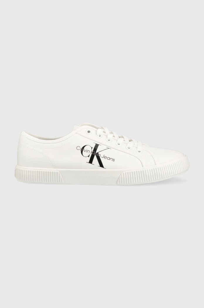 Calvin Klein Jeans sportcipő ESSENTIAL VULCANIZED 1 Planet friendly fehér YM0YM00306.BDS