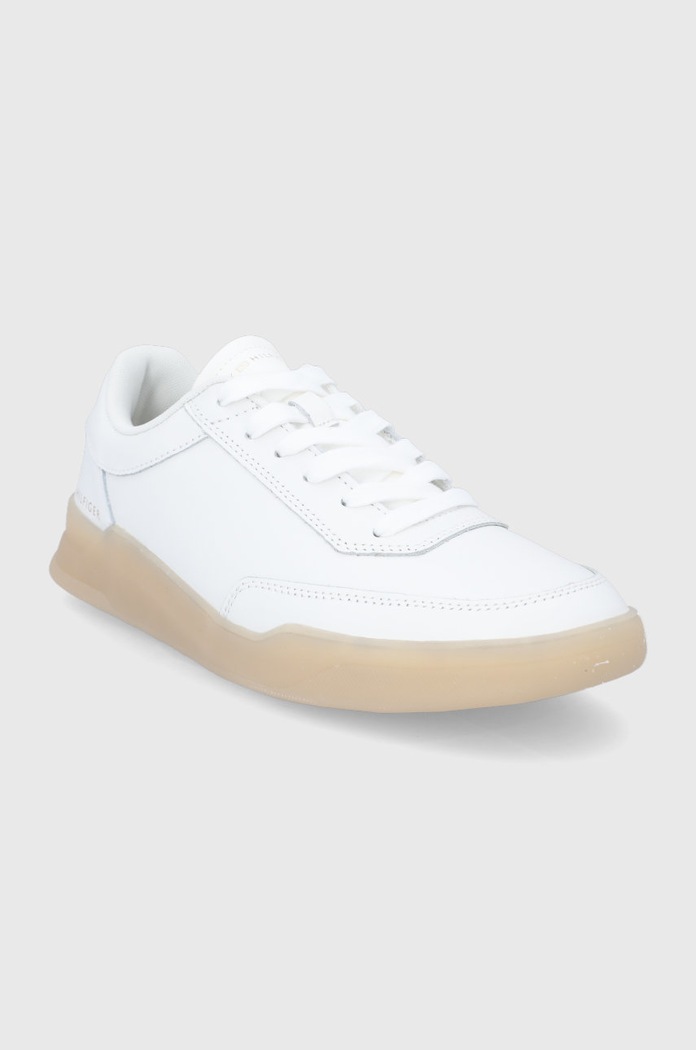 Tommy Hilfiger buty skórzane FM0FM04078.YBL biały SS22