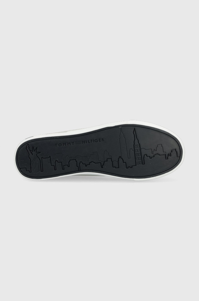 Tommy Hilfiger sneakersy skórzane FM0FM04076.PQU szary