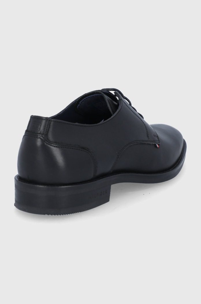 Boty Kožené polobotky Tommy Hilfiger FM0FM03952.BDS černá