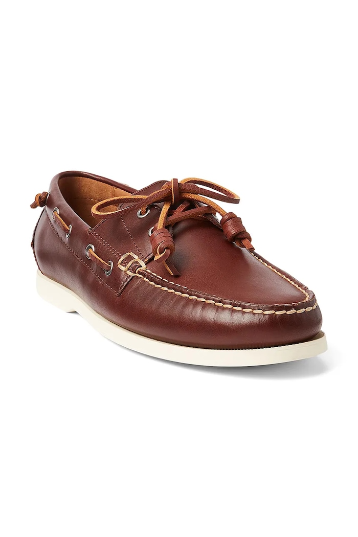 Polo Ralph Lauren mokasyny skórzane Merton 803688543001.270 brązowy SS23
