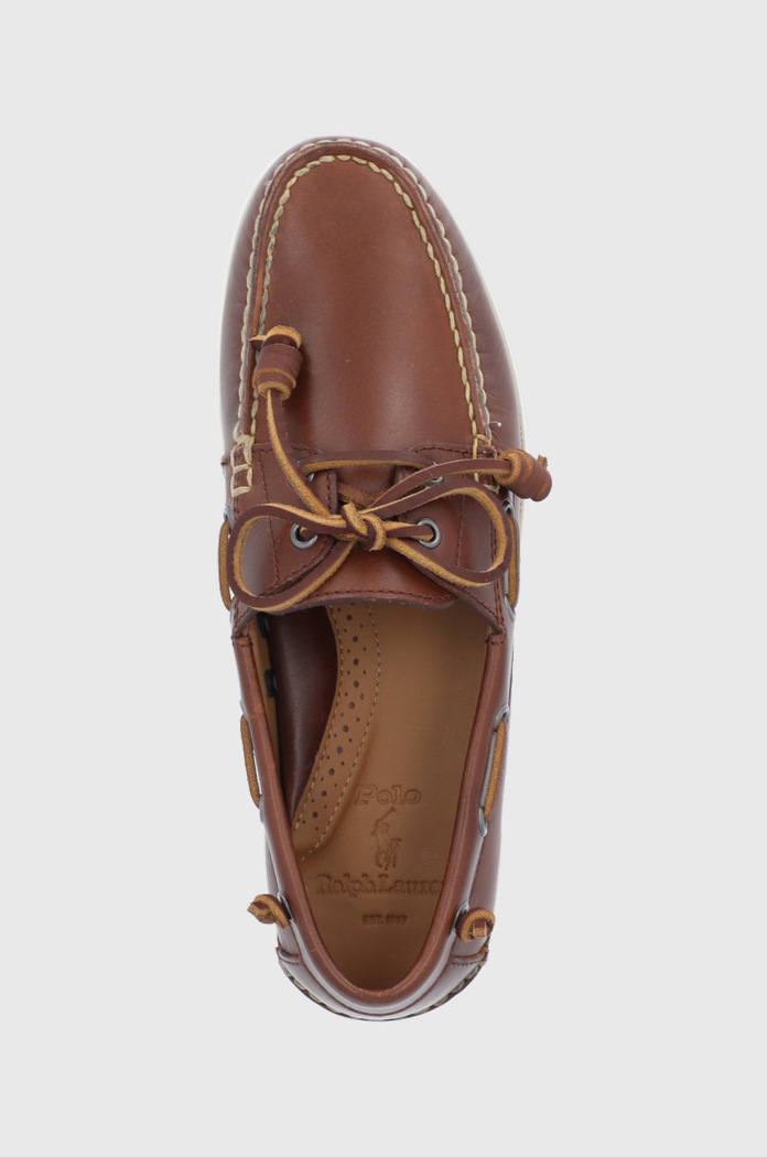 Polo Ralph Lauren mocasini de piele Merton maro 803688543001.270