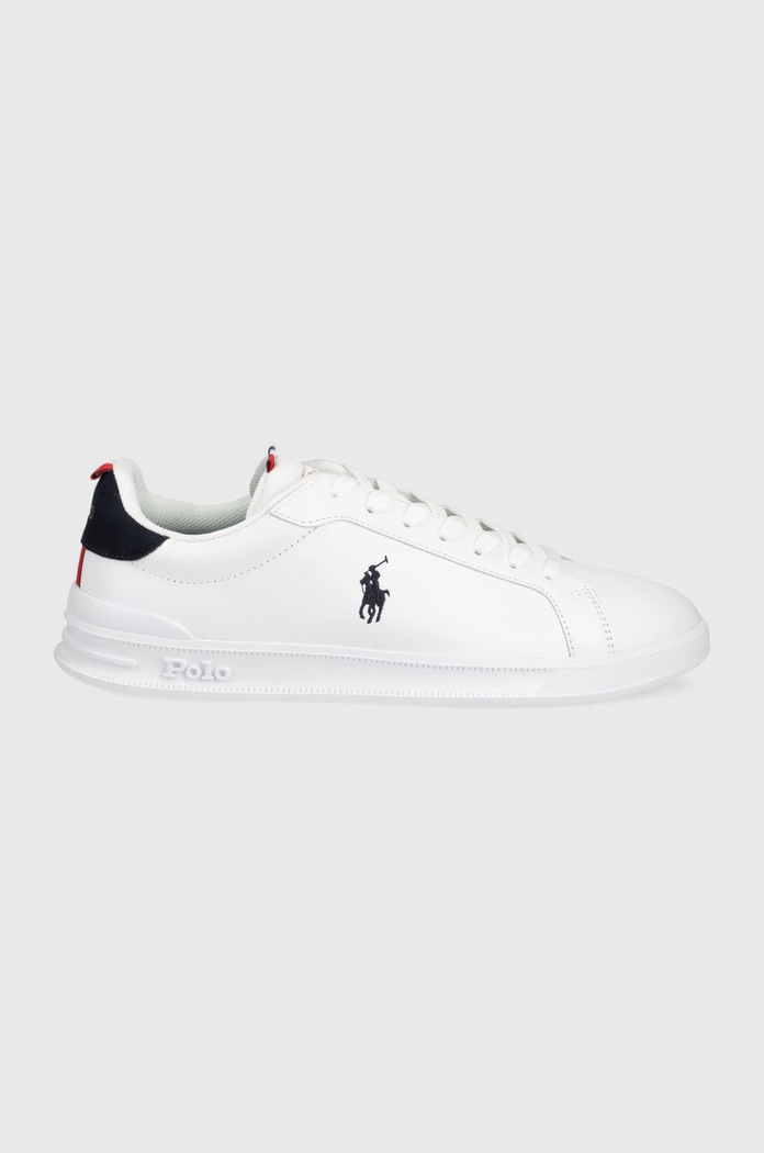 Tenisice Polo Ralph Lauren Hrt Ct Ii imitacija zrnate kože bijela 809860883003.100