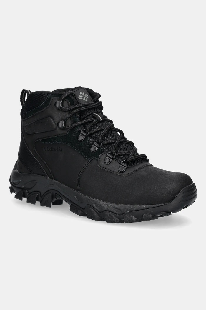 Topánky Columbia Newton Ridge Plus Waterproof usňová koža čierna 1594731