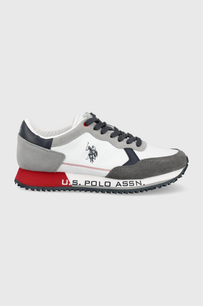 U.S. Polo Assn. buty tekstylny multicolor CLEEF001M.2NS1.WHI.DBL