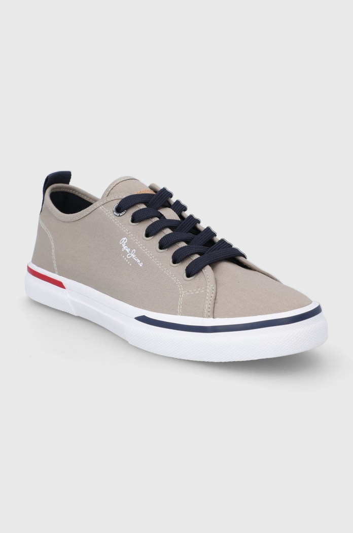 Πάνινα παπούτσια Pepe Jeans Kenton Smart 22 PMS30811.855 καφέ SS22