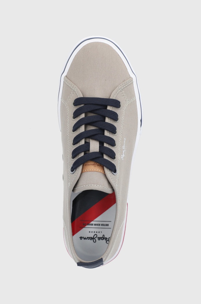 Πάνινα παπούτσια Pepe Jeans Kenton Smart 22 καφέ PMS30811.855