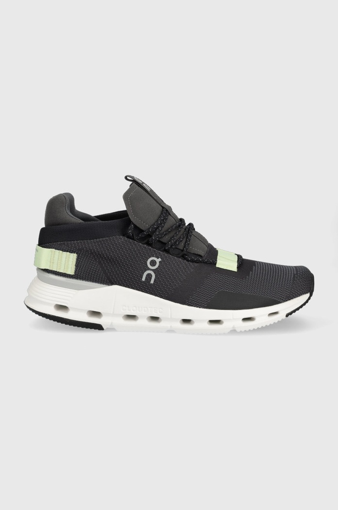 On sneakersy Cloudnova syntetyczny czarny 2698992