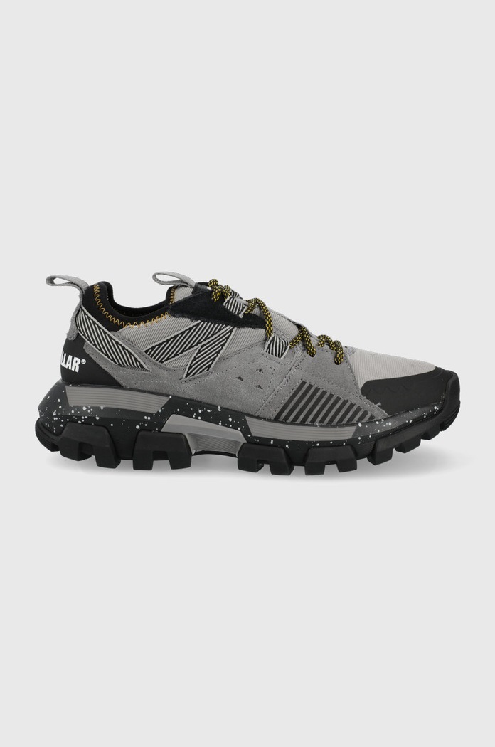 Tenisky CAT Footwear Cloudburst semišová koža sivá P724509.CLOUDBURST