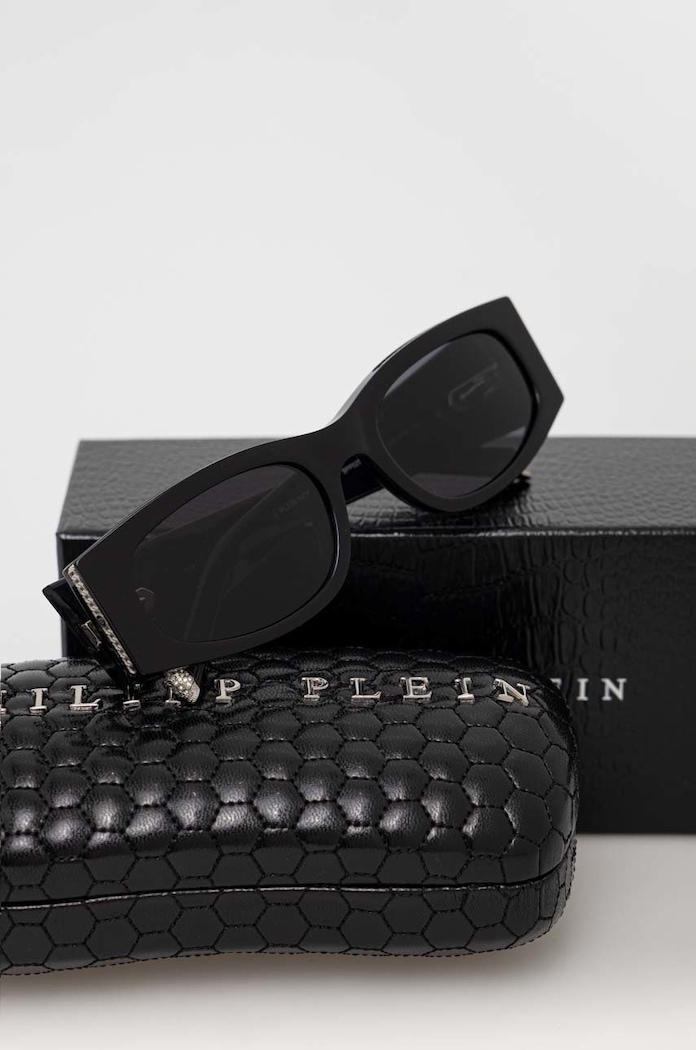 Philipp Plein okulary przeciwsłoneczne czarny SPP025S.550700
