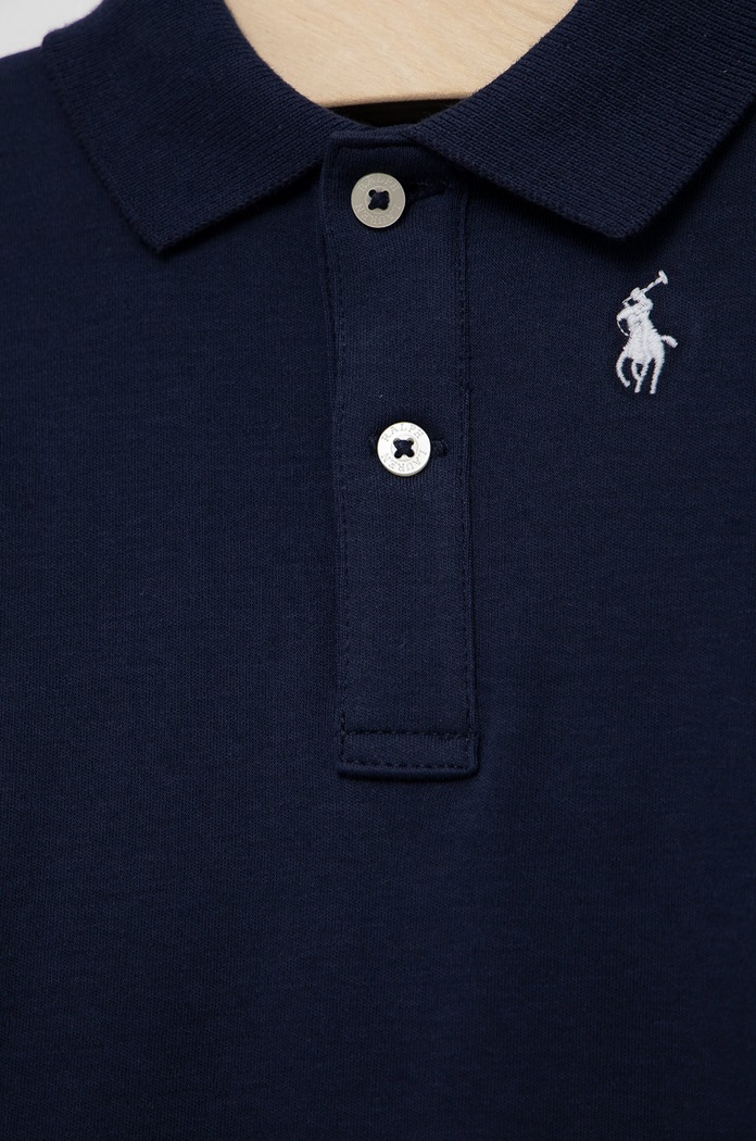 CHLAPEC Bavlněné kojenecké body Polo Ralph Lauren 320735043003 námořnická modř
