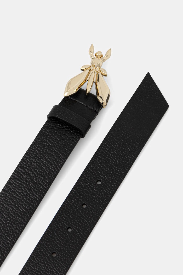 Patrizia Pepe curea pentru femei, din piele CW0471.L001 negru AW24