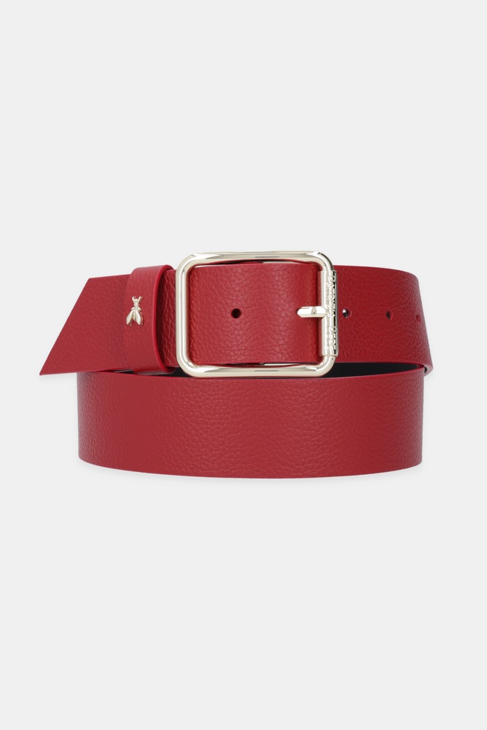 Patrizia Pepe curea pentru femei din piele Gift Box rosu CW6409.L001