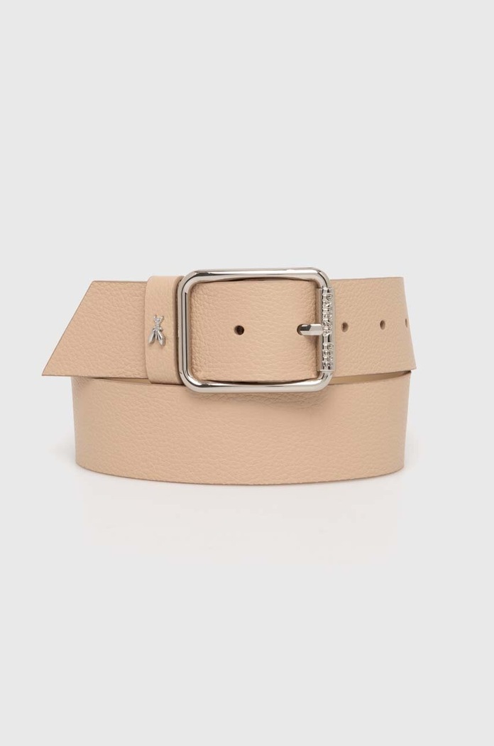 Patrizia Pepe pasek damski skórzany Gift Box beżowy CW6409.L001