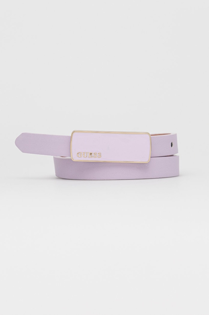 Guess pasek Planet friendly fioletowy BW7637.P2215