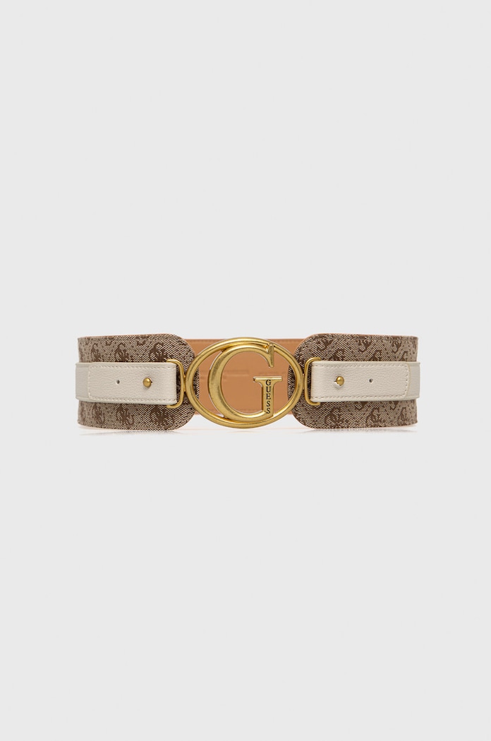 Opasok Guess imitácia kože béžová BW7615.P2260