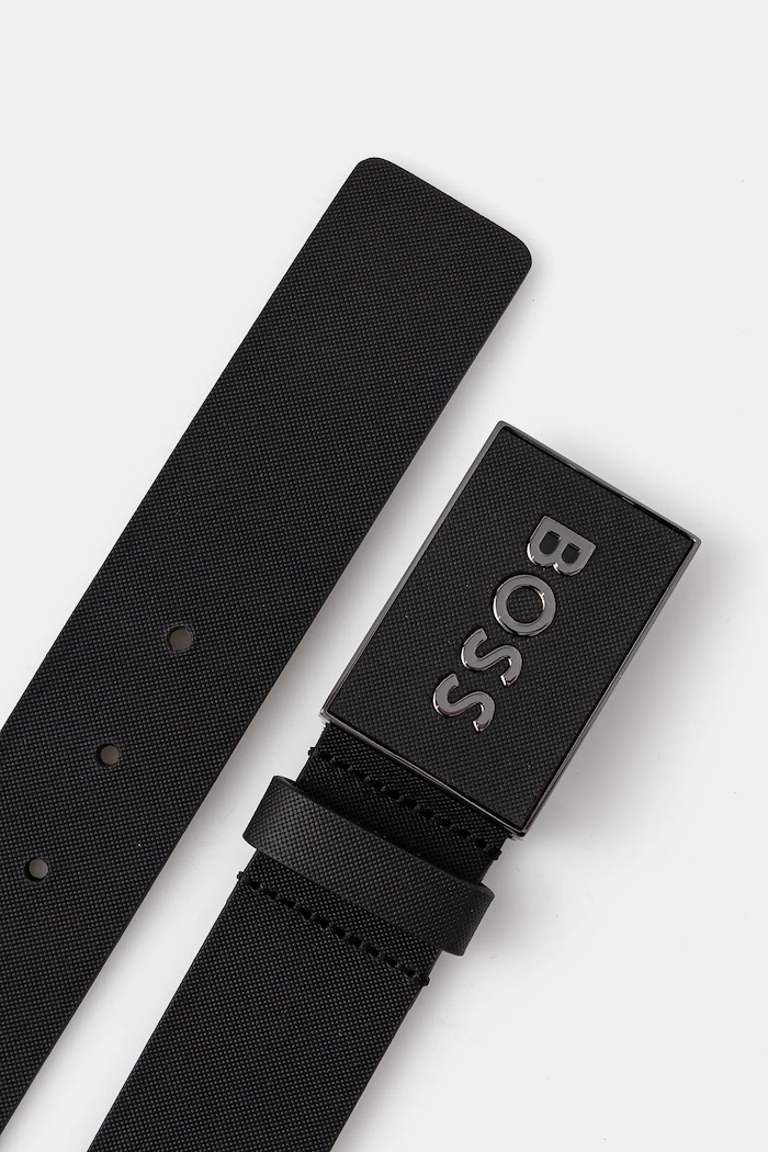 BOSS pásek pánský kožený 50471333 černá AA00