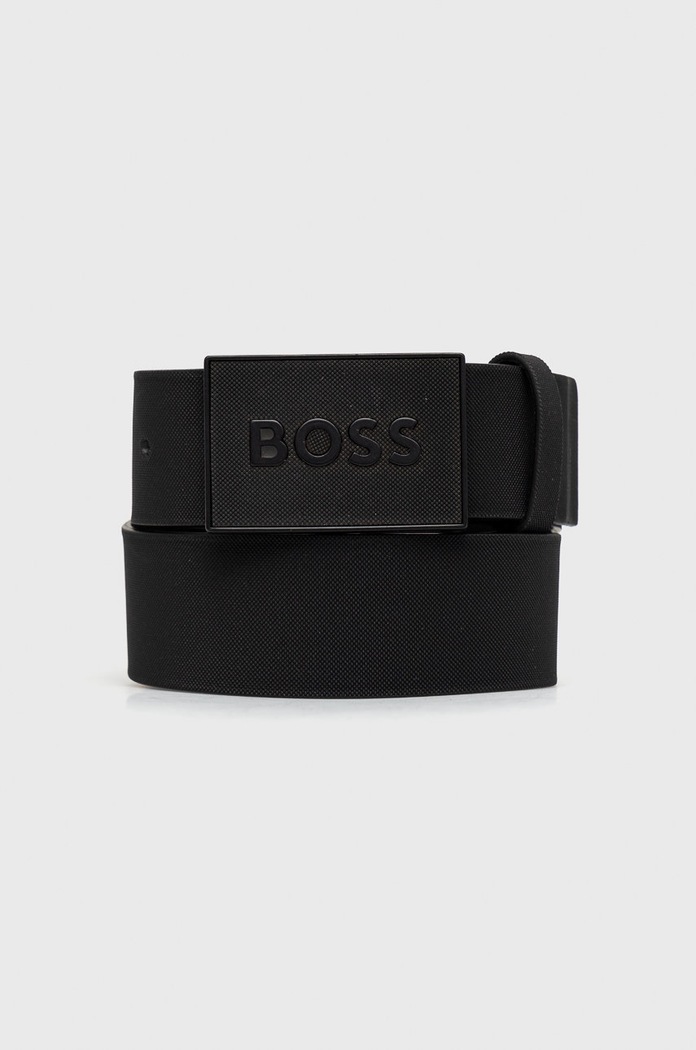 Δερμάτινη ζώνη BOSS μαύρο 50471333