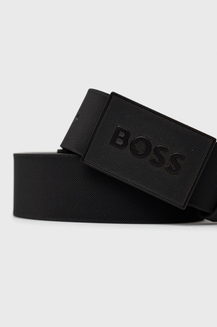 Δερμάτινη ζώνη BOSS 50471333 μαύρο AA00