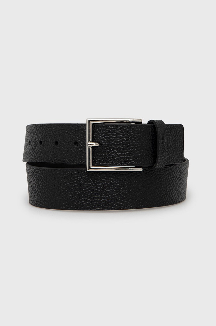 Шкіряний ремінь HUGO Giaspo-Gr_Sz40 чорний 50471562