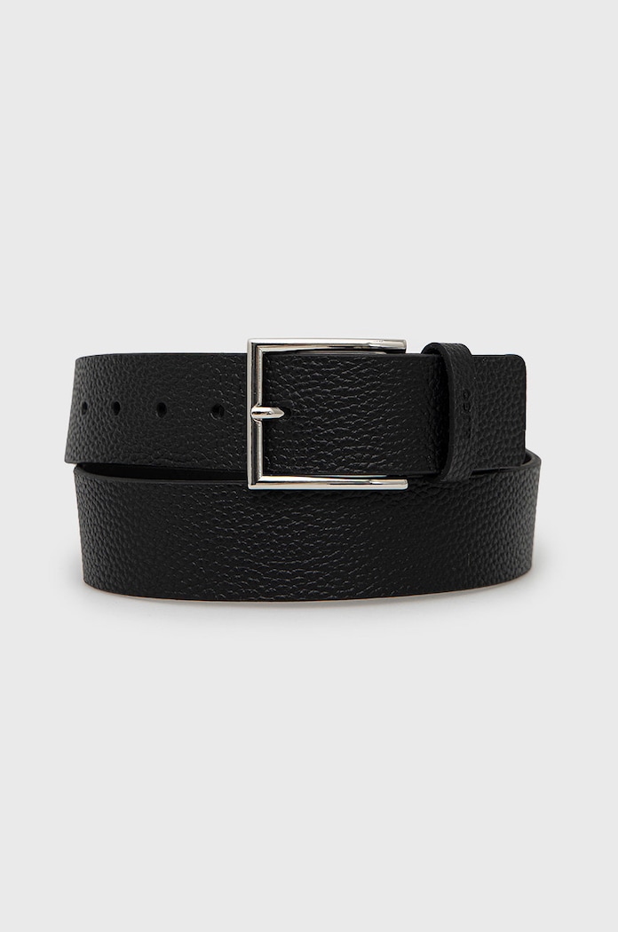 Шкіряний ремінь HUGO Giaspo-Gr_Sz40 чорний 50471562