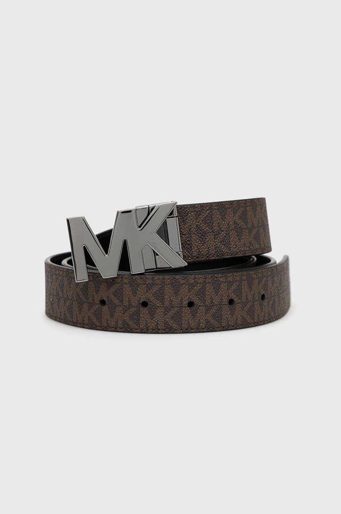 Michael Kors curea de piele cu două fețe negru 39H9LBLY4C