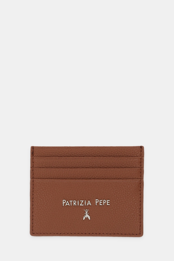 Кожен калъф за карти Patrizia Pepe да кафяв CQ7001.L001