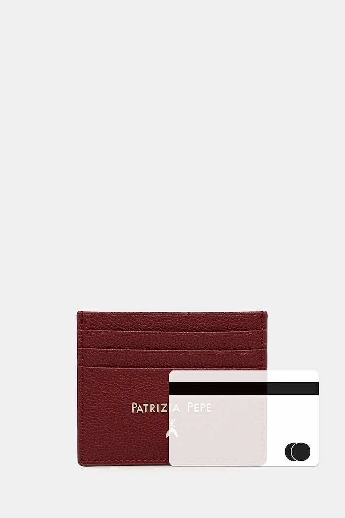 Kožni etui za kartice Patrizia Pepe crvena CQ7001.L001