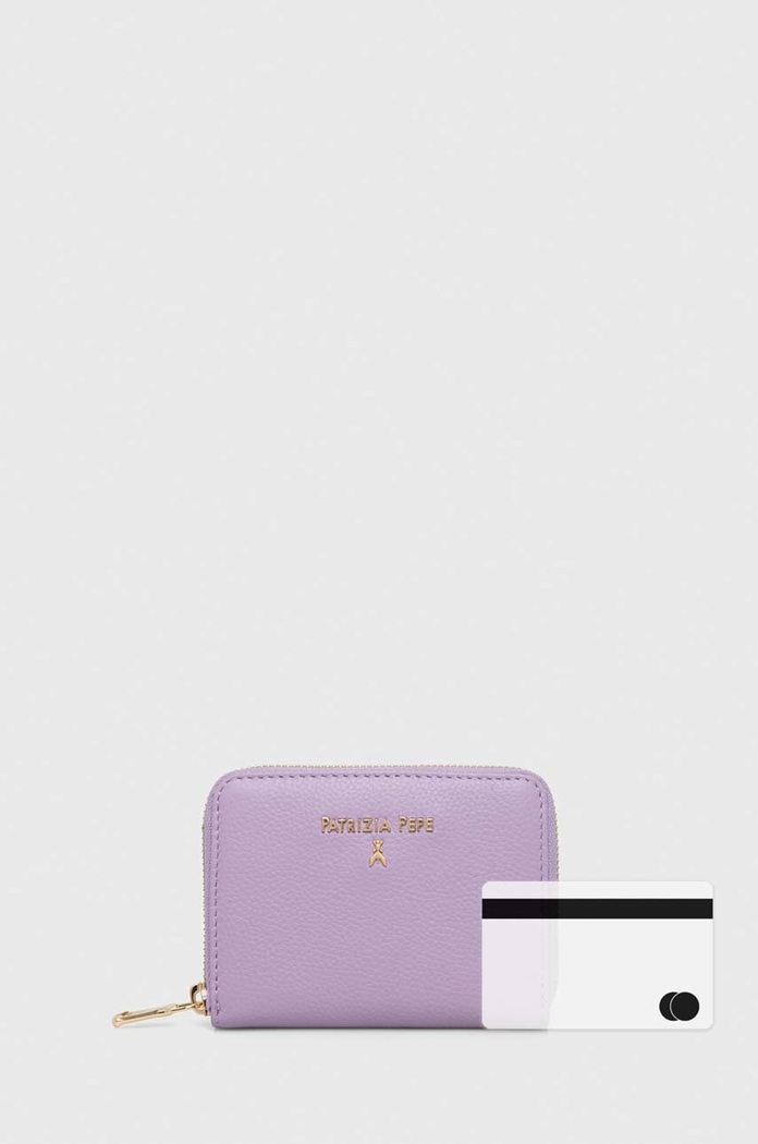 Кожен портфейл Patrizia Pepe CQ8512.L001 виолетов