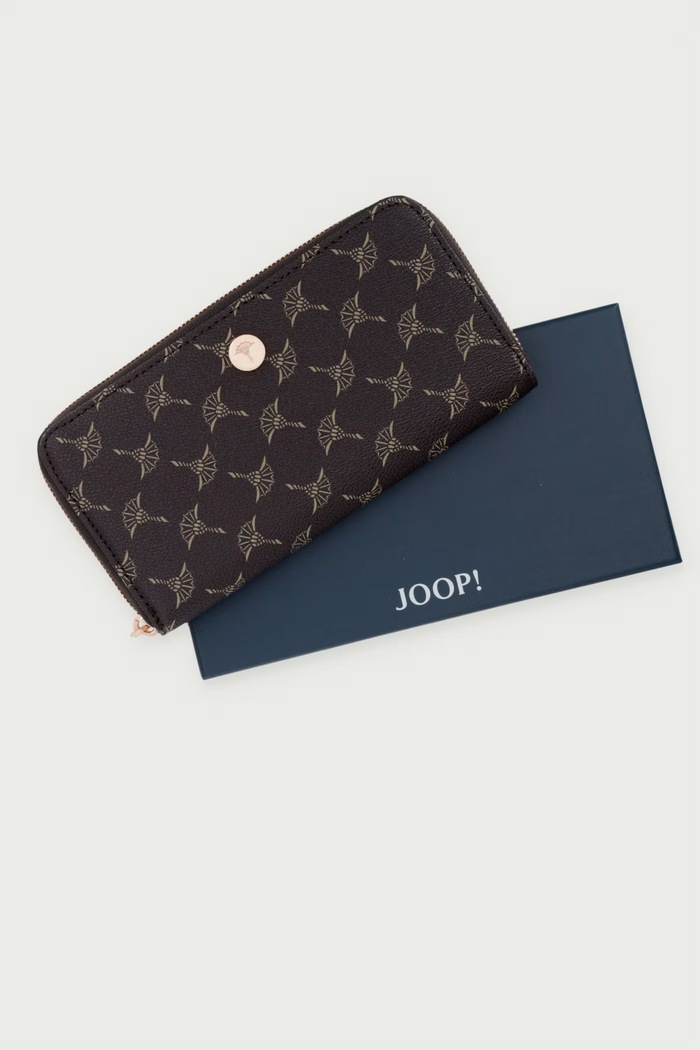 Portfel RFID damski z imitacji skóry Joop! brązowy 4140006170
